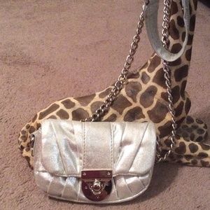 Silver CROSSBODY purse